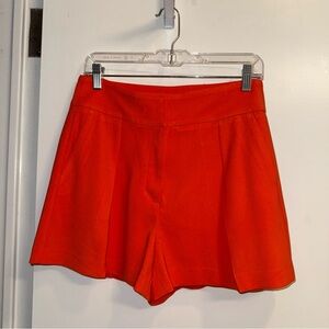 NWOT Express High Waist Orange Shorts